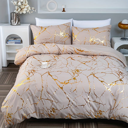 Cover with Duvet Marble Pattern for Comfortable and Stylish Sleep
