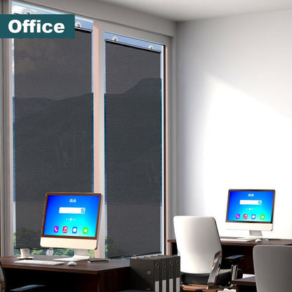 Sun-Blocking Roller Blind for Easy Installation and Protection