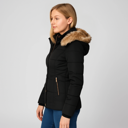 Nordelle Winter Coat for Quilted Insulated Hooded Outerwear for Women