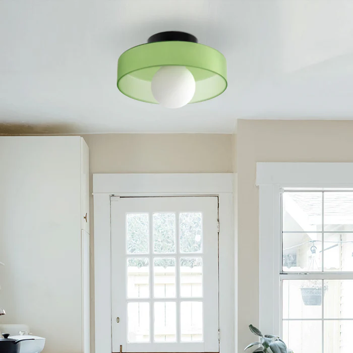 Glass with Modern Round Ceiling Lamp with Elegant and Timeless Design