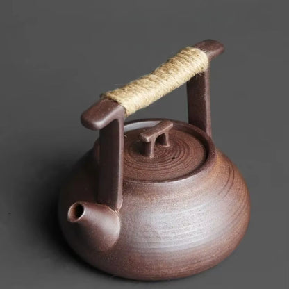 Ceramic Teapot with Warmer for Relaxing Tea Moments at Home