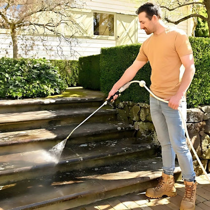 Garden Hose with Powerful High-Pressure Spray Gun for Design for Thorough Outdoor Cleaning