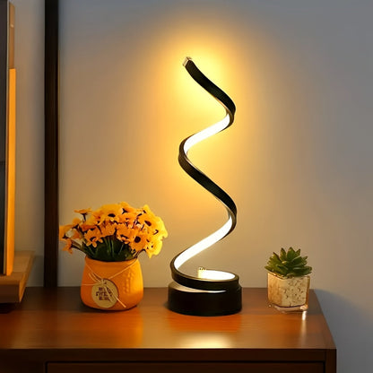 Lamp Spiral LED Desk for Modern Dimmable Lighting