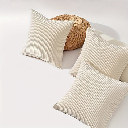 Cushion with Bohemian Rib Cover with Stripe Texture for Soft, Stylish, and Decorative
