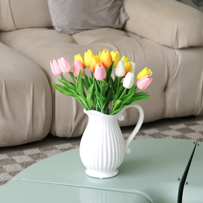 Set of 10 Realistic Tulips for Perfect for Weddings and Interior Decoration