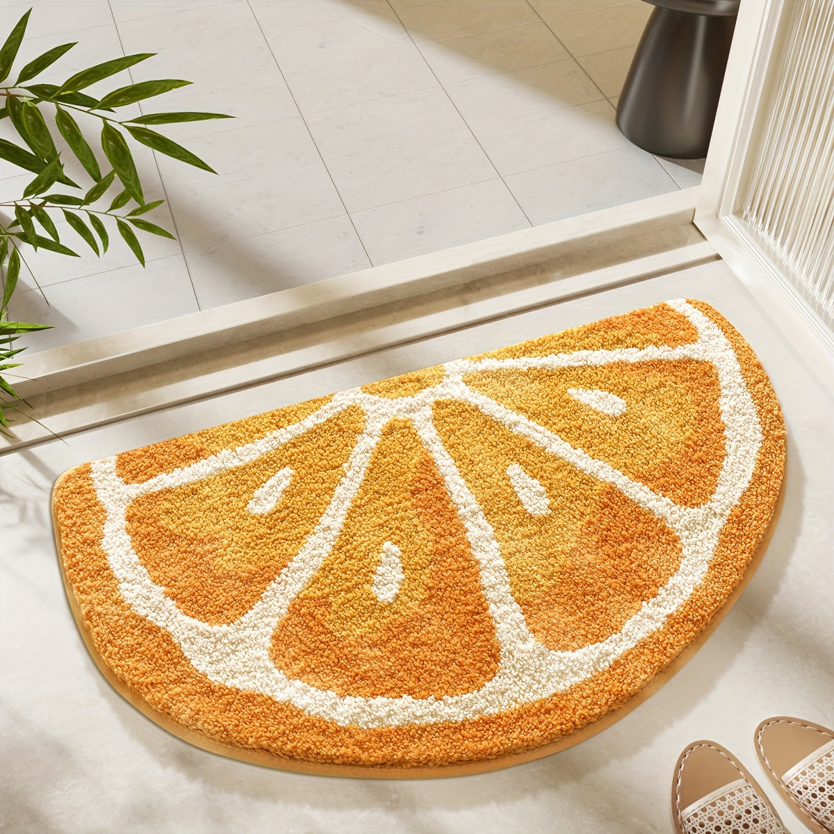 Rug Fruit-Inspired Bathroom for Soft and Absorbent