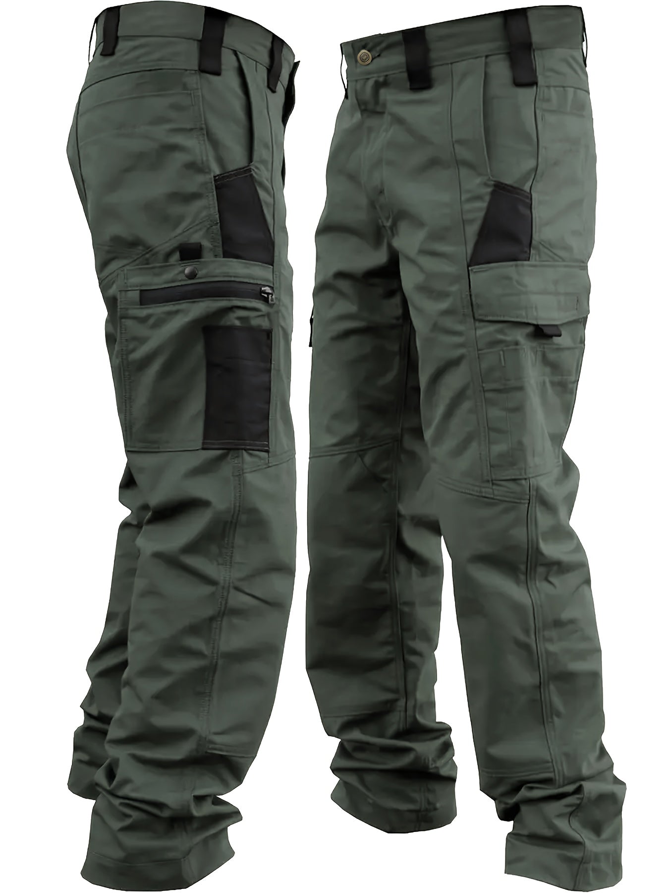 Men's Cargo Work Trousers with Multiple Pockets for Durable and Suitable for Outdoor Use