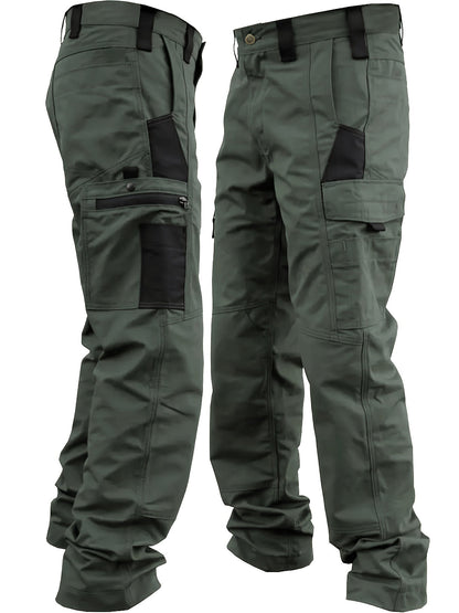 Men's Cargo Work Trousers with Multiple Pockets for Durable and Suitable for Outdoor Use