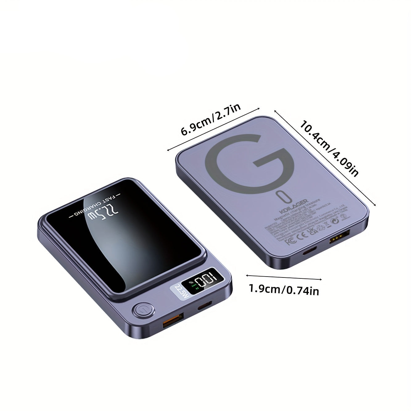 Magnetic Power Bank for Ultra Slim with Super Fast Wireless Charging