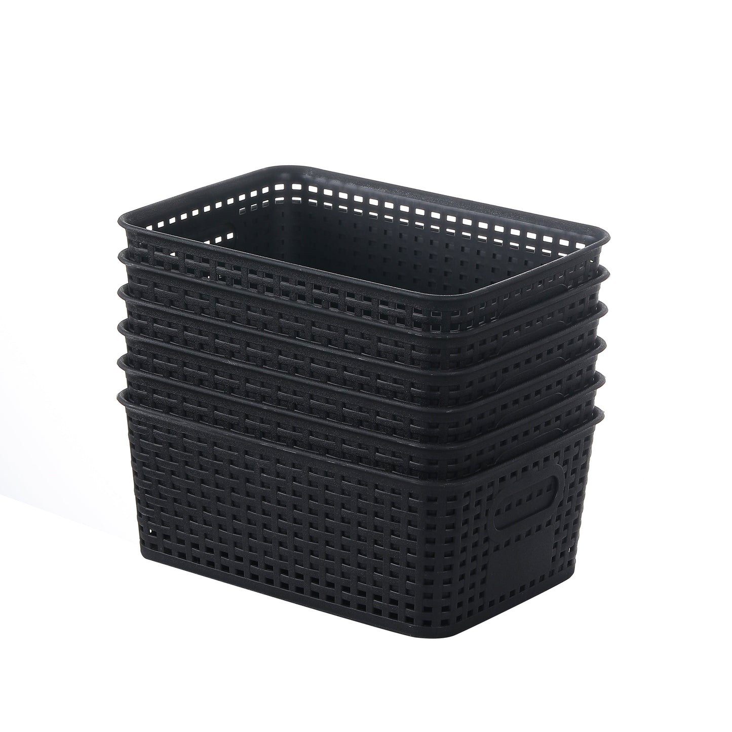 Storage Baskets with Plastic Woven Set for Practical, Lightweight and Versatile in Use