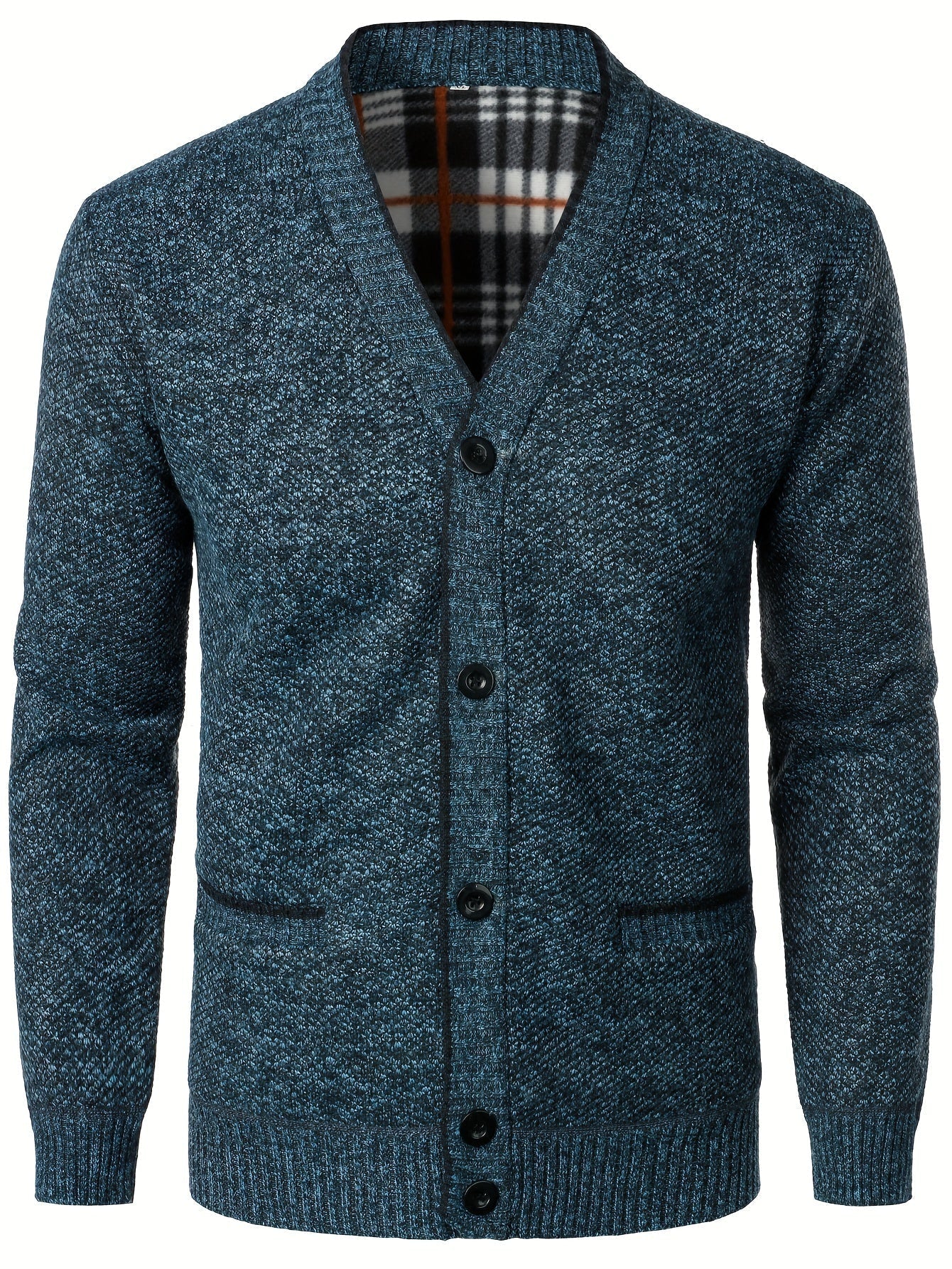 Men's Knitted Cardigan with Buttons for Warm and Comfortable for Autumn and Winter