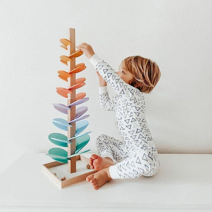 Educational Wooden Play Tree for Children for Motor Skills and Play Fun