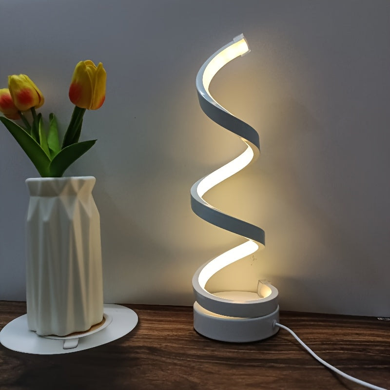 Lamp Spiral LED Desk for Modern Dimmable Lighting