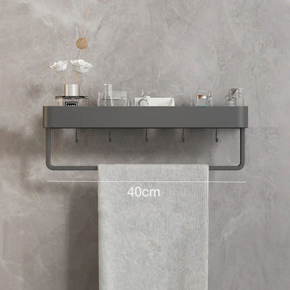 Shelf with Wall Rack for Bathroom with and Towel Rail in Modern Design