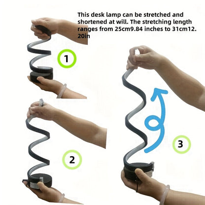 Lamp Spiral LED Desk for Modern Dimmable Lighting