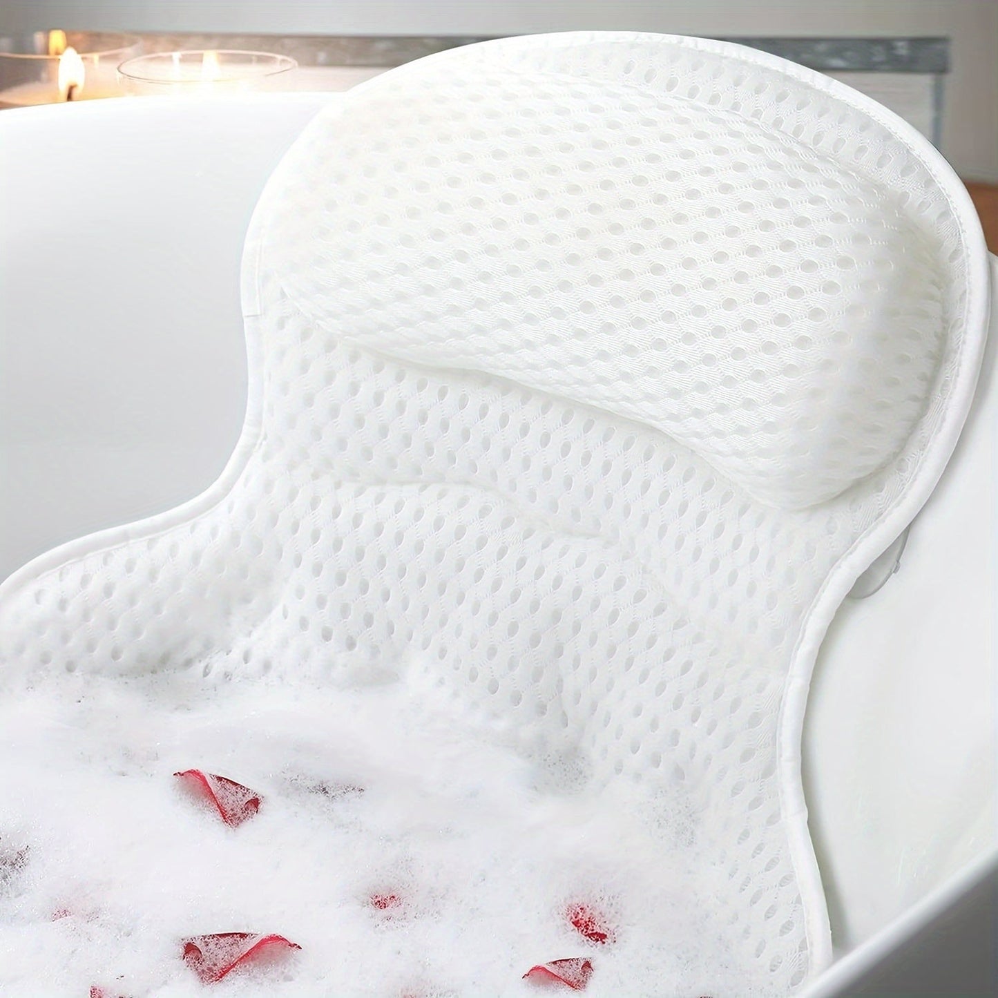Pillow Luxiespa 4D Luxe Bath for Breathable Pillow with Neck and Back Support