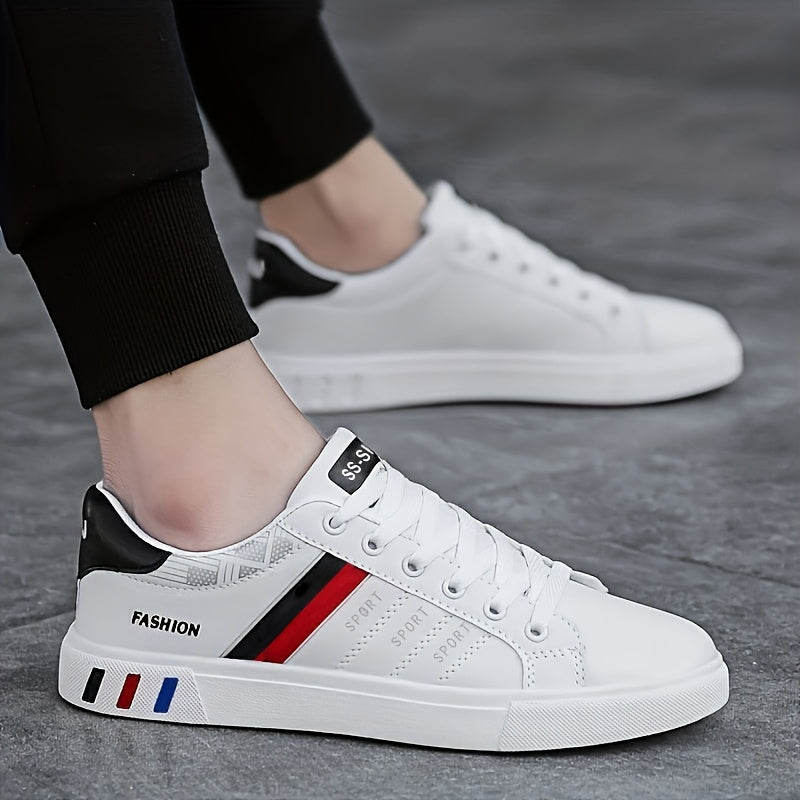 Sneakers with Lace-Up Design for Men with Striped Design and Excellent Grip