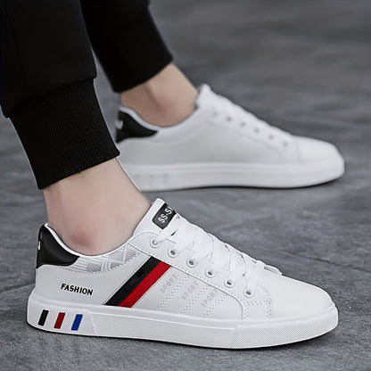 Sneakers with Lace-Up Design for Men with Striped Design and Excellent Grip