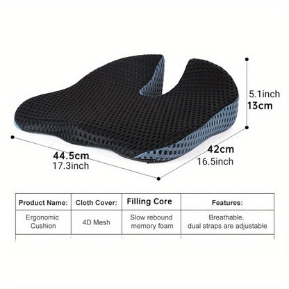 Cushion Ergonomic Triangular Car Seat for Memory Foam Support