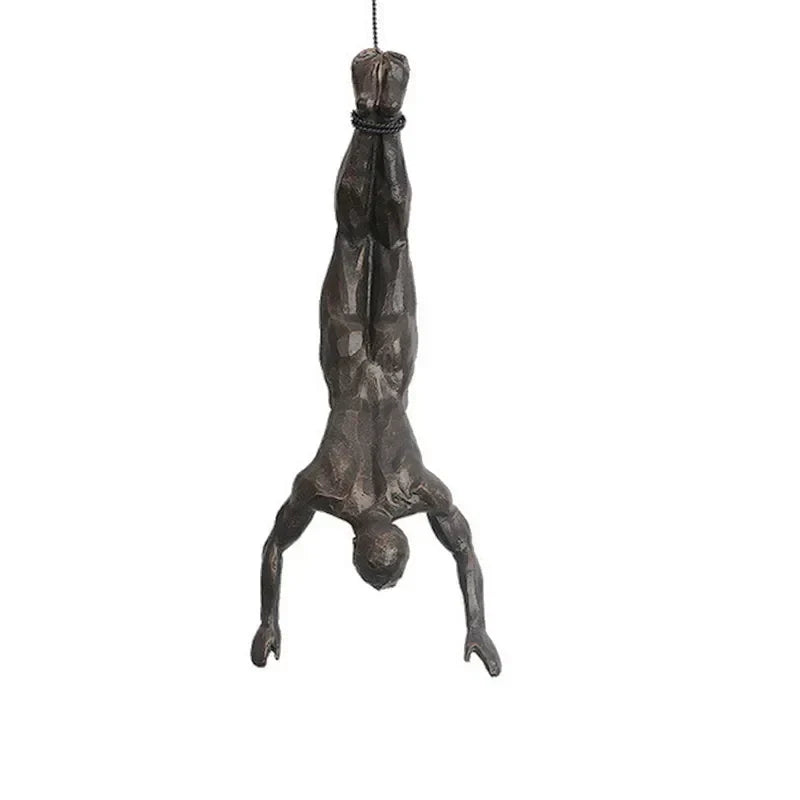 Set with Decorative Climbing Figures Wall Sculpture Design for Modern Wall Decoration