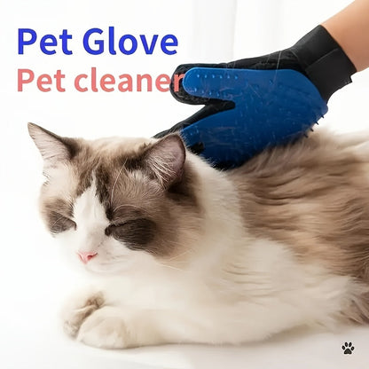 Glove with Grooming Design for Dogs and Cats for Silicone De-Shedding and Massaging