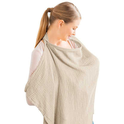 Blanket with Breathable Nursing Rigid Hoops for Multifunctional Mother Apron
