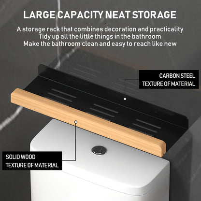 Holder with Stylish Wall Shelf Toilet Paper Design for Perfect for Bathroom Organization