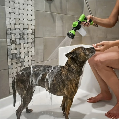 Attachment with Dog Shower and Hose 8 in 1 for Washing, Spraying, Cleaning