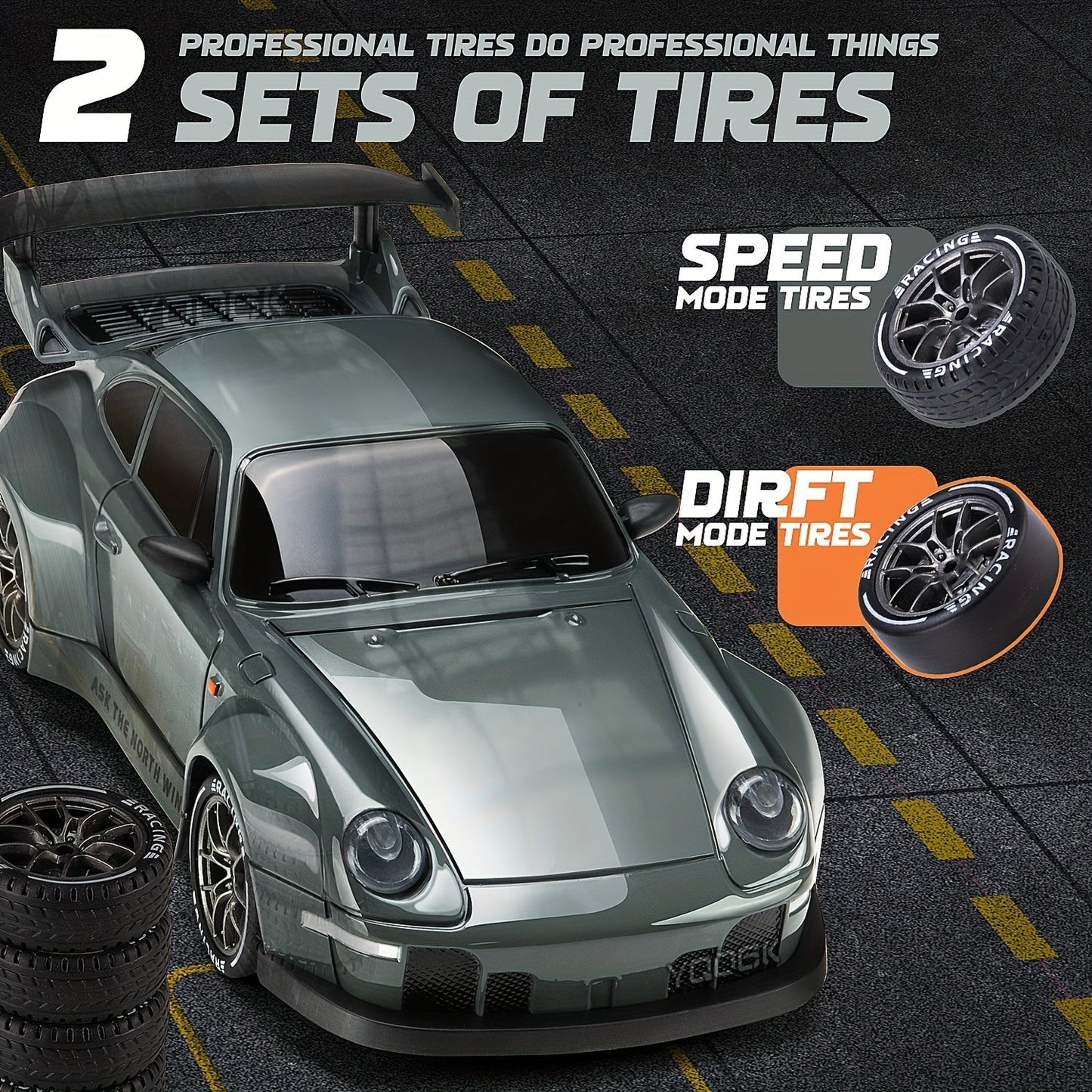 Ultimate Drift Racer 1:24 for RC Car with Illuminated Wheels