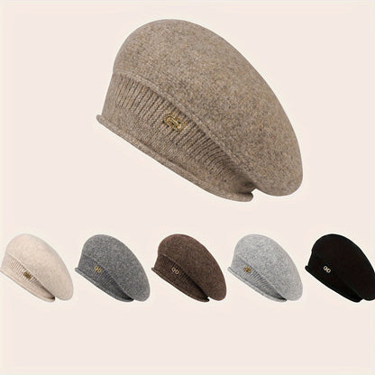 Chic Knitted Beret for Women for Elegance and Warmth for Winter