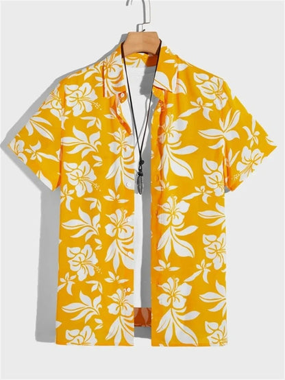 Tropicwave Men's Palm Print Shirt for Fresh and Fashionable