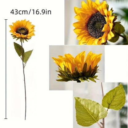 Set of 11 Vibrant Sunflowers for Perfect for Autumn, Weddings, and Garden Decoration