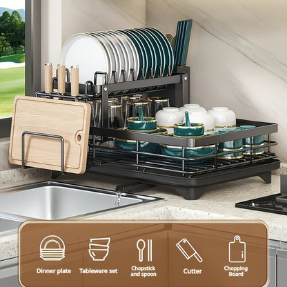 Rack with Steelflow Draining 2 Layers for Spacious, Practical and Durable