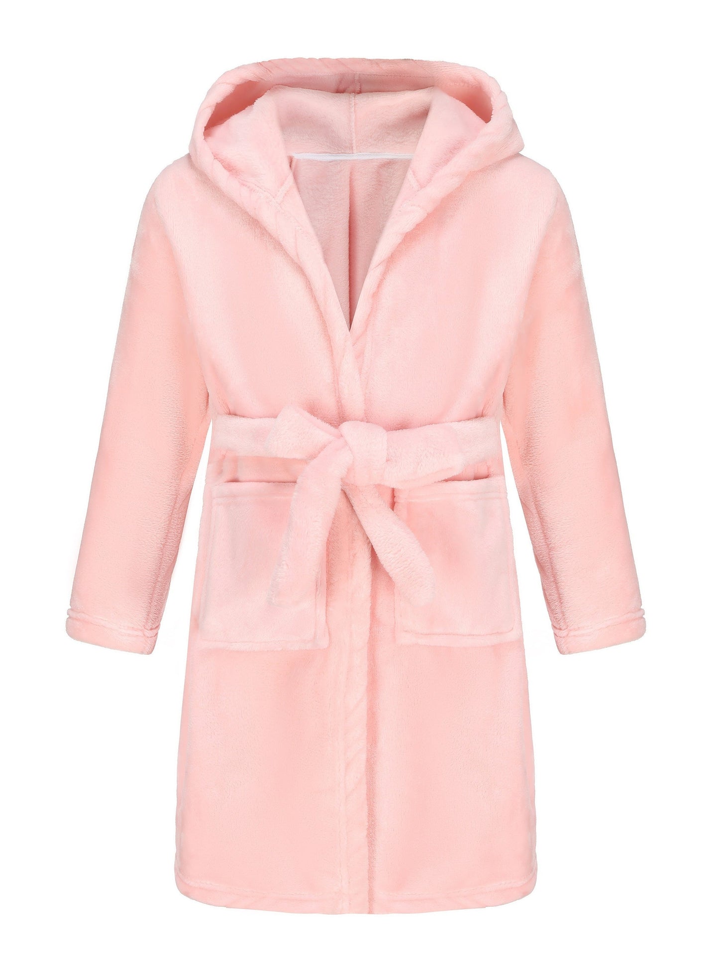 Children's Bathrobe with Hood for Soft Fleece Bathrobe for Girls with Comfortable Fit