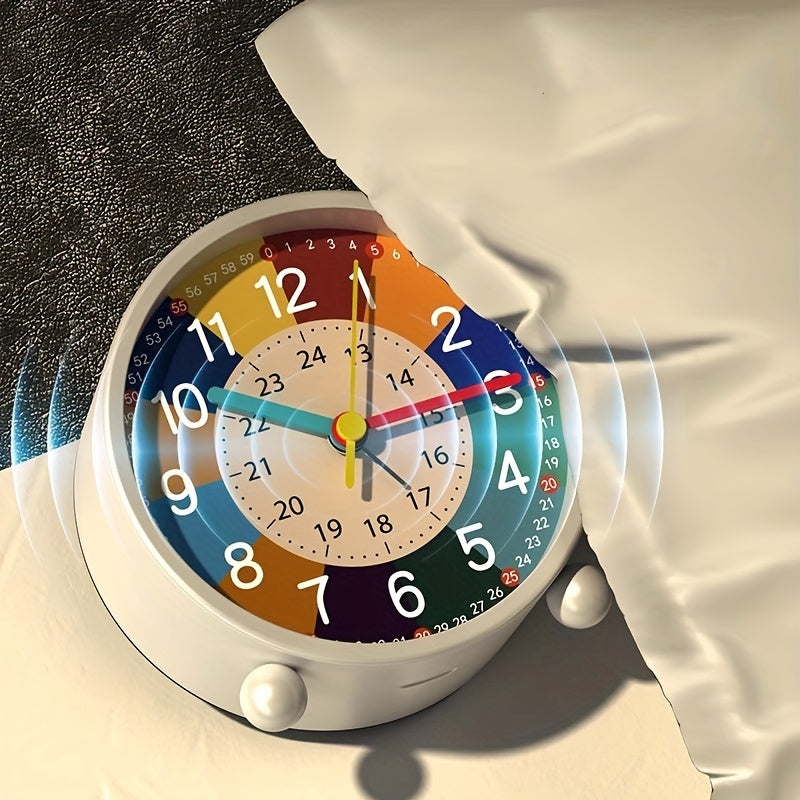 Clock Educational Silent Alarm for Colorful Clock for Students and Children