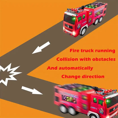 Light with Flash Up Fire Truck for Adventurous Toy for Children