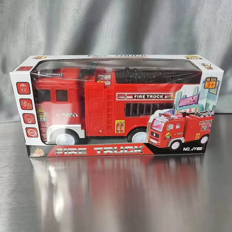 Light with Flash Up Fire Truck for Adventurous Toy for Children