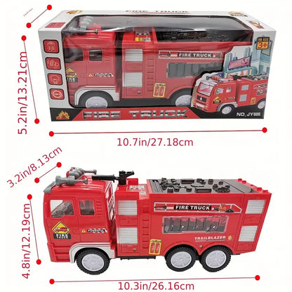 Light with Flash Up Fire Truck for Adventurous Toy for Children