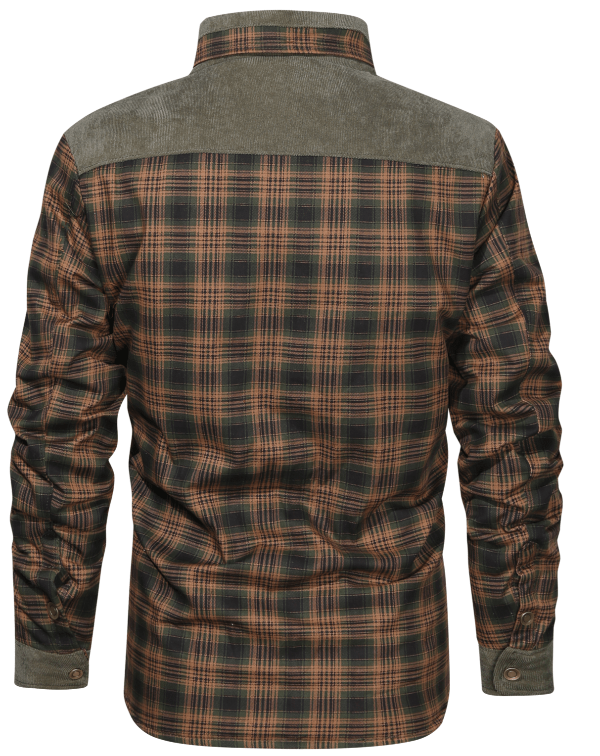 Robust Men's Flannel Coat with Faux Fur Lining for Warm, Durable and Protective
