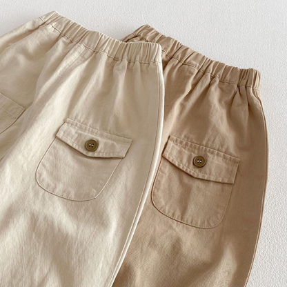 Kids' Cargo Trousers for Toddlers and Children with Comfortable Fit and Pockets