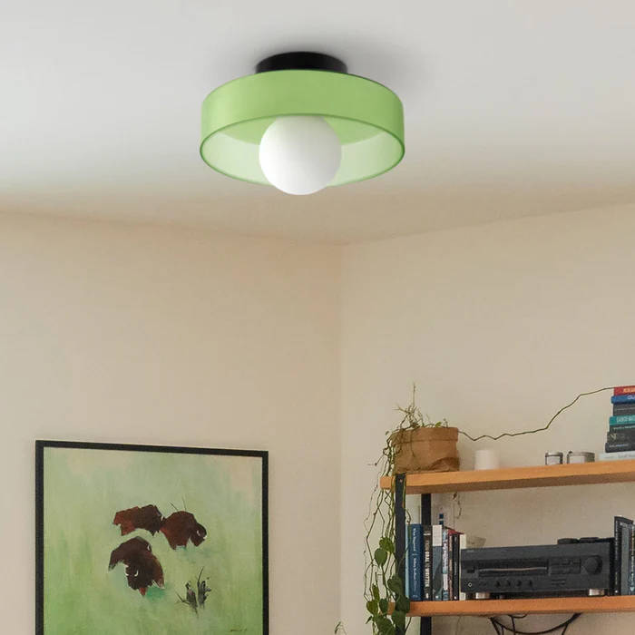 Glass with Modern Round Ceiling Lamp with Elegant and Timeless Design