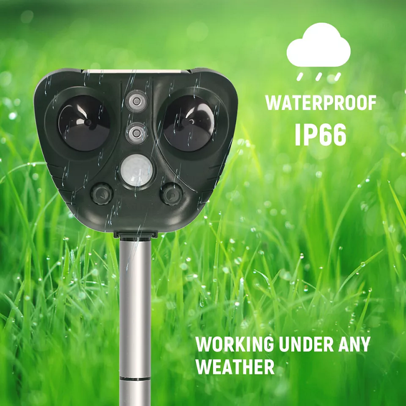 Solar Ultrasonic Bird Repeller for Wireless and Weatherproof for Outdoors