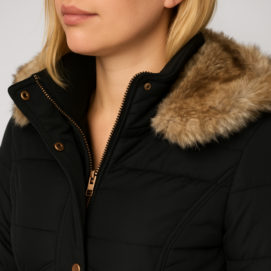 Nordelle Winter Coat for Quilted Insulated Hooded Outerwear for Women