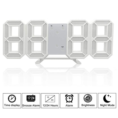 Clock Smart 3D Digital with Modern Design for Your Nightstand