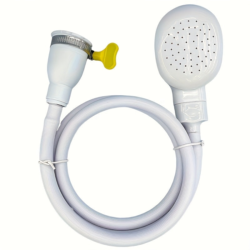 Attachment Handheld Shower with Hose and Brush for Pets, Garden, and Kitchen