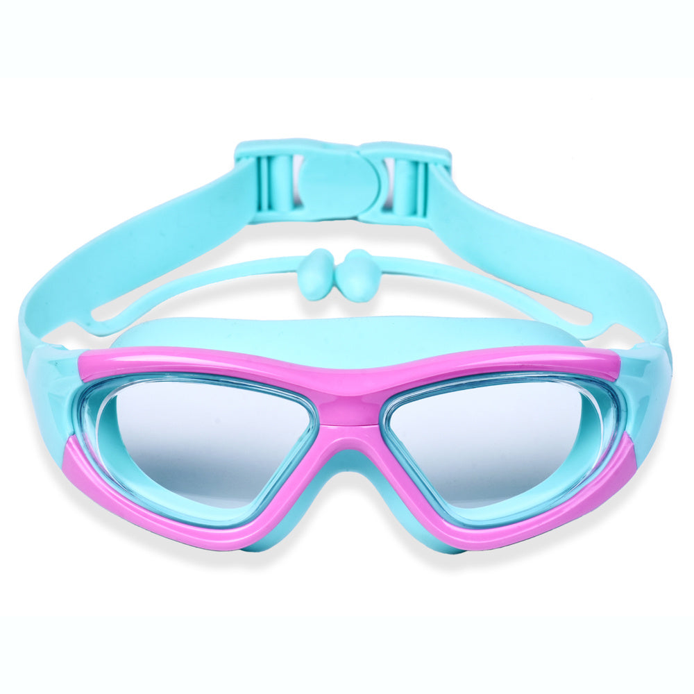 Kids Swim Goggles with Large Frame for Comfortable & Anti-Fog for Swimming Fun