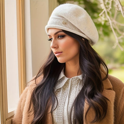 Chic Knitted Beret for Women for Elegance and Warmth for Winter