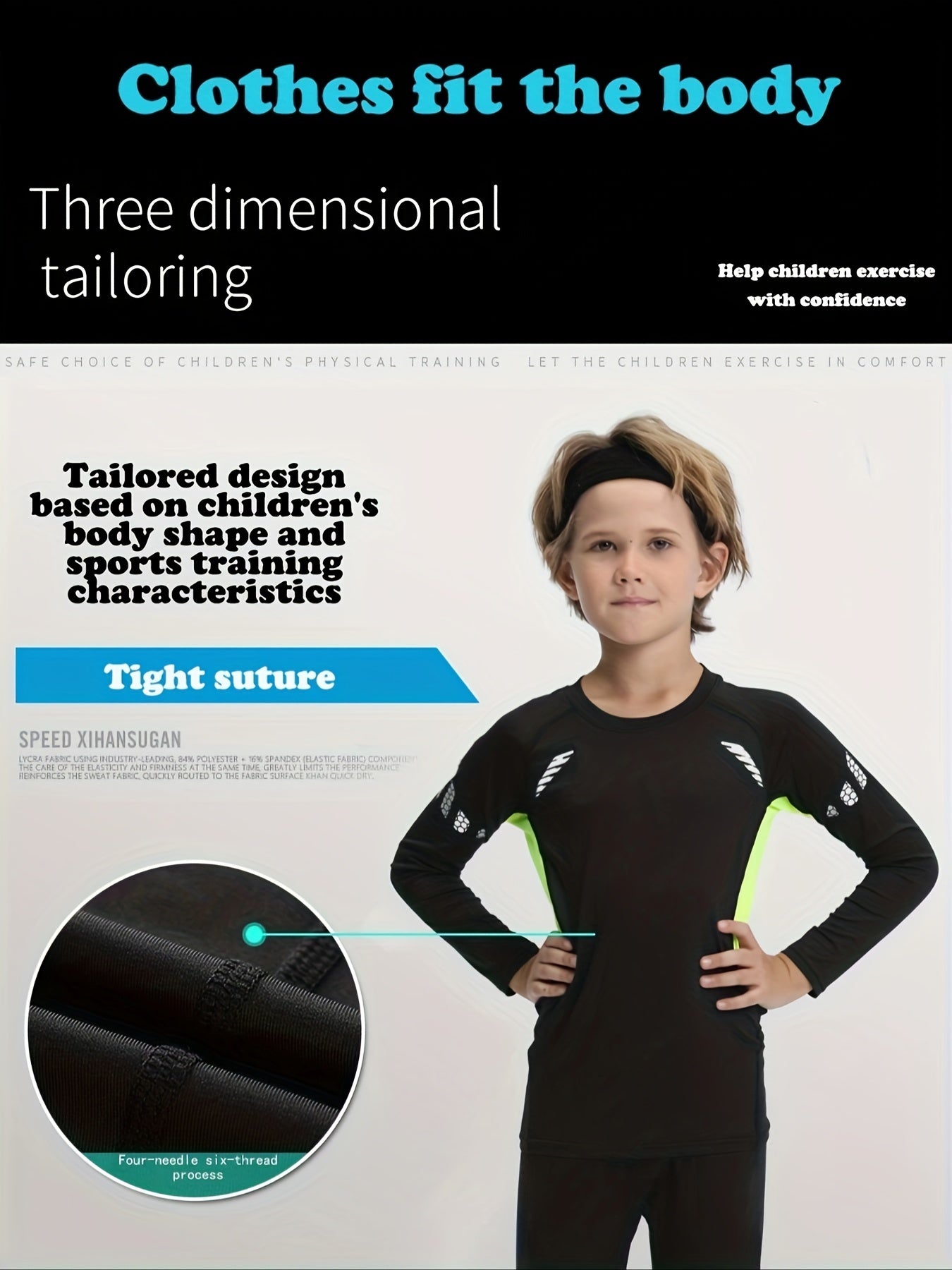 Set Active Motion Boys' Thermal Sports for Warm, Comfortable and Performance-Oriented