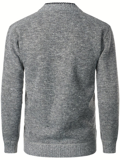 Men's Knitted Cardigan with Buttons for Warm and Comfortable for Autumn and Winter