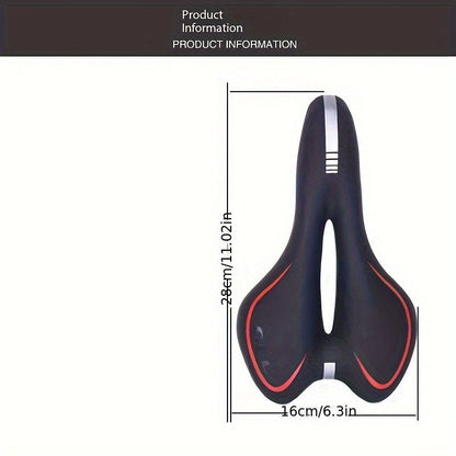 Comfortable Bicycle Saddle with Ergonomic Breathable Design